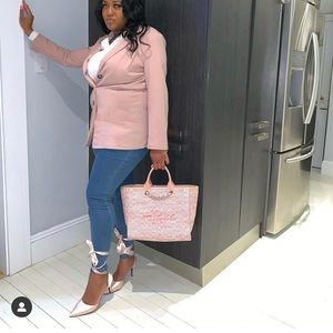 Pink Satin Ribbon Heels